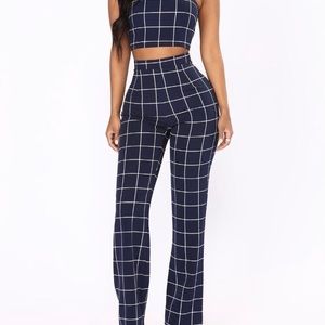 Line by Line Pant Set *FASHION NOVA* *brand new*